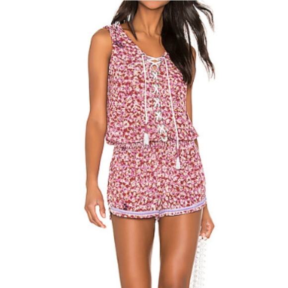 NWT POUPETTE ST BARTH Lucy Jumpsuit Romper Purple Fantasy S - Picture 1 of 10